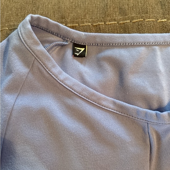 Whitney Simon Gymshark Long Sleeve Crop Top BEAUTIFUL BLUE SMALL - Picture 7 of 7